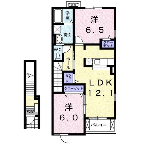 ミルト・フリーデⅡ（202） 間取り図画像