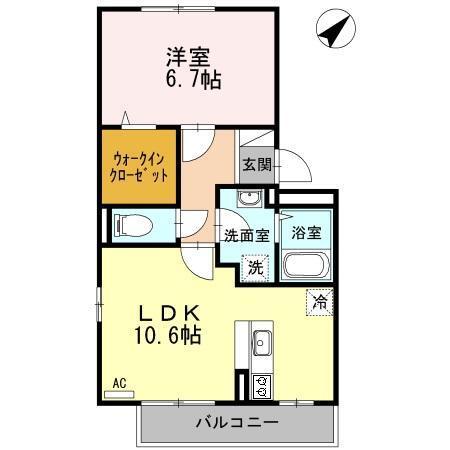 ロッソはなみずき（302） 間取り図画像