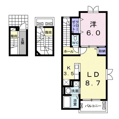 メゾンオーブＡ（301） 間取り図画像
