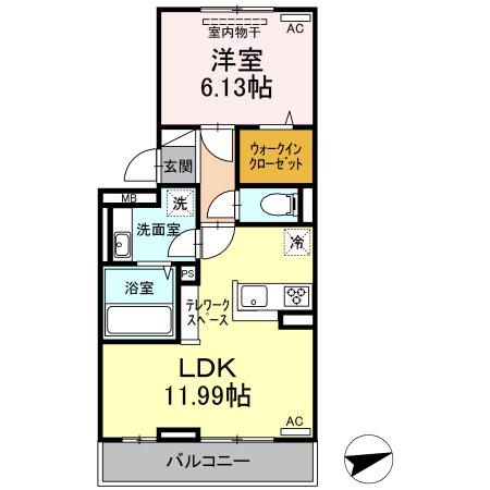 セジュールちさと（206） 間取り図画像