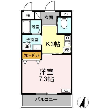 グラシア三川（103） 間取り図画像