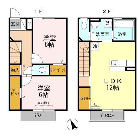 エスポワール・ナミ（102） 間取り図画像