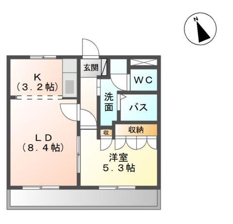 アイリス　南大分 間取り図画像