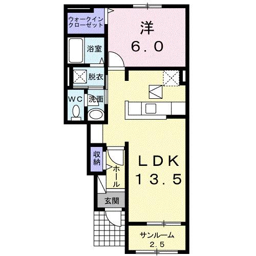 サニーフローラＡ（102） 間取り図画像