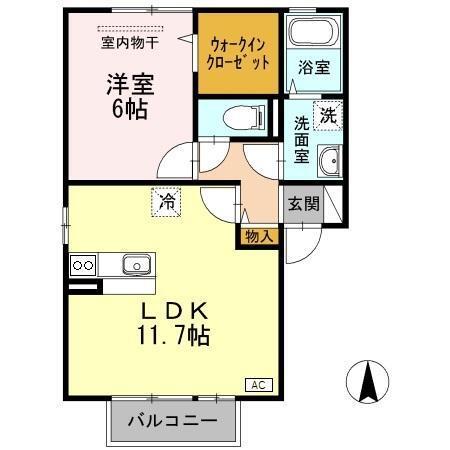 メゾン・ド・ＴＥＲＲＡ（201） 間取り図画像