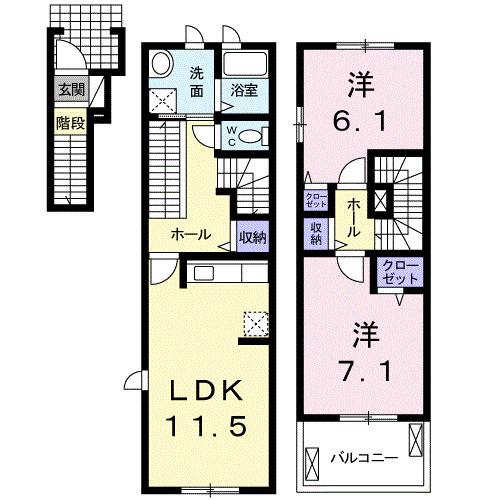 サンリットアベニューⅡ（206） 間取り図画像