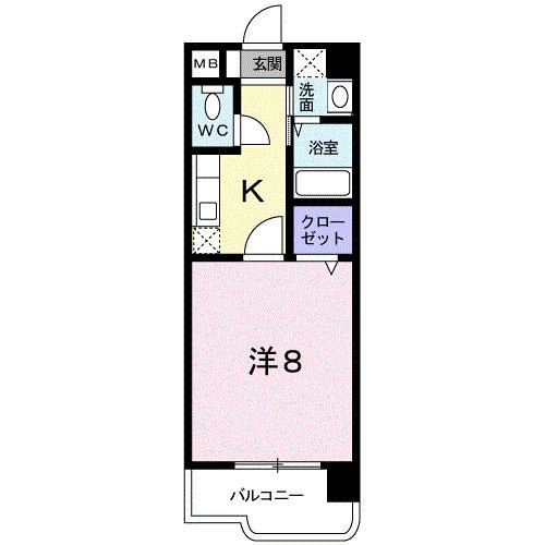 リバーサイド中島（603） 間取り図画像