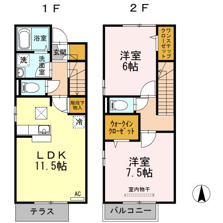 Ｆｅｌｉｃｅ下郡　Ⅱ（105） 間取り図画像