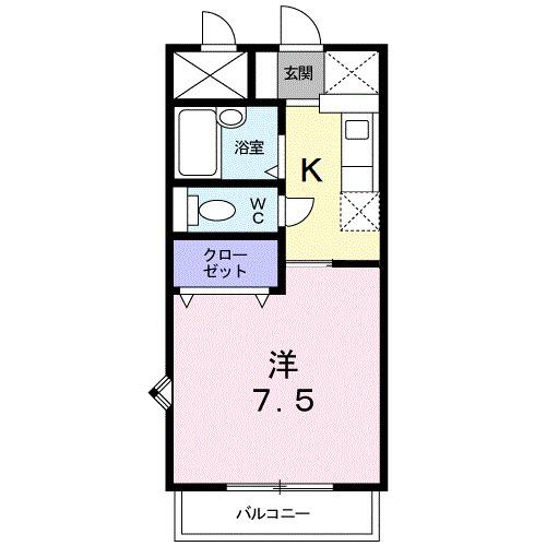 ＢＬＵＥ　ＳＫＹ　鴻川（111） 間取り図画像