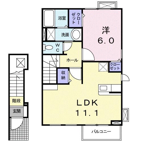 エレガント　Ｃ（203） 間取り図画像