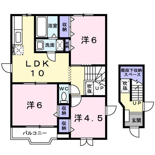 エスポアール　Ⅲ（201） 間取り図画像