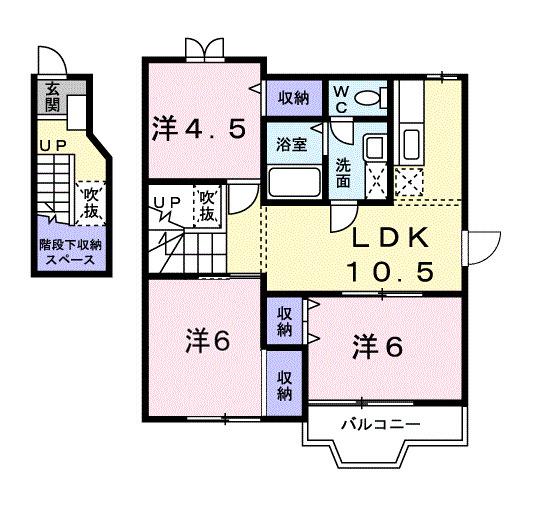 ファンタジー２１（201） 間取り図画像