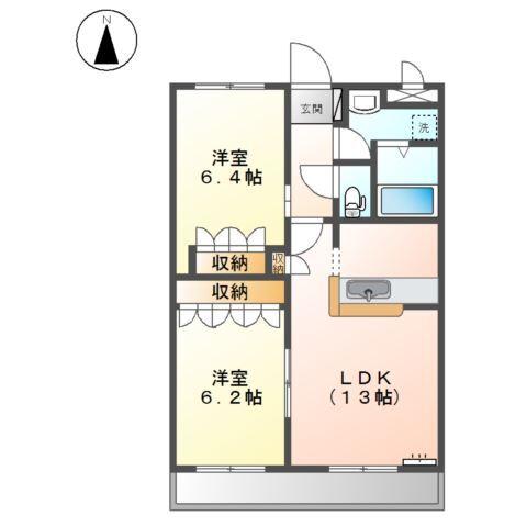 フォルティア横尾 間取り図画像