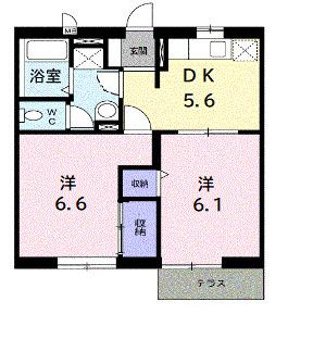 エルディム角ノ内（101） 間取り図画像