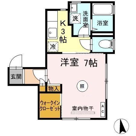 グリーンフィールドⅡ（102） 間取り図画像