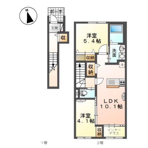 リアン鶴崎 間取り図画像