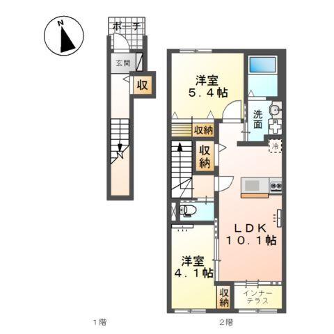 リアン鶴崎 間取り図画像
