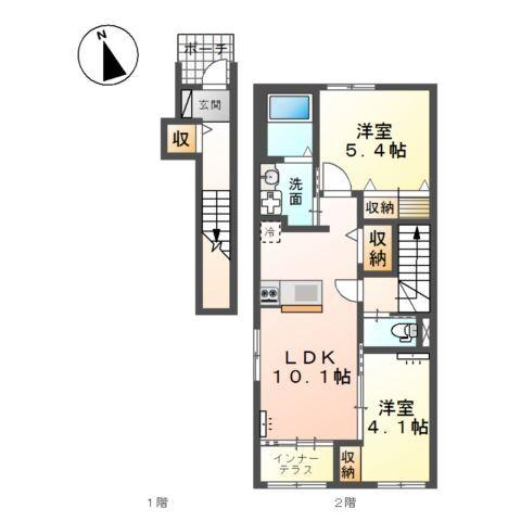リアン鶴崎 間取り図画像