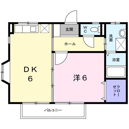 ポケット椎迫（101） 間取り図画像