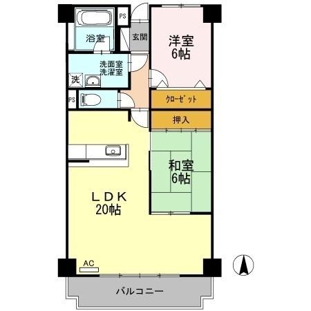 リシェス城崎（702） 間取り図画像