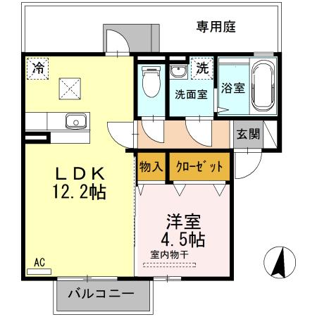 D-room古国府（105） 間取り図画像