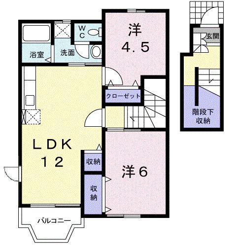 ソレアード木上（205） 間取り図画像