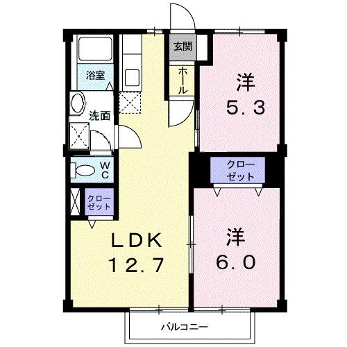 アルカディア新開（103） 間取り図画像