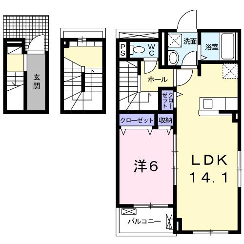 津守マナーハウス（301） 間取り図画像