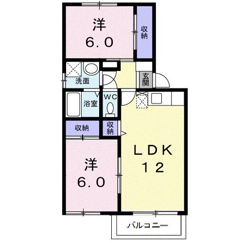 ベルクール山手（202） 間取り図画像