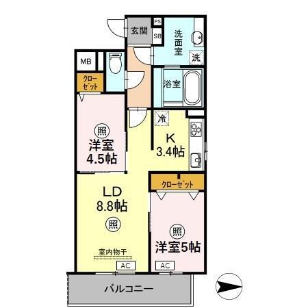 Dimorare（401） 間取り図画像