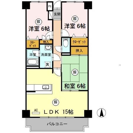 リシェス城崎（503） 間取り図画像