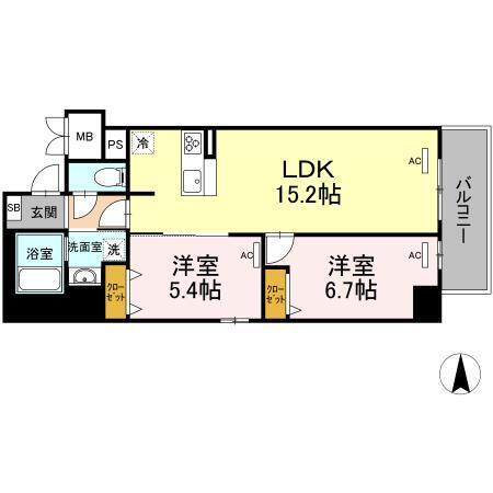 Park Avenue West（802） 間取り図画像