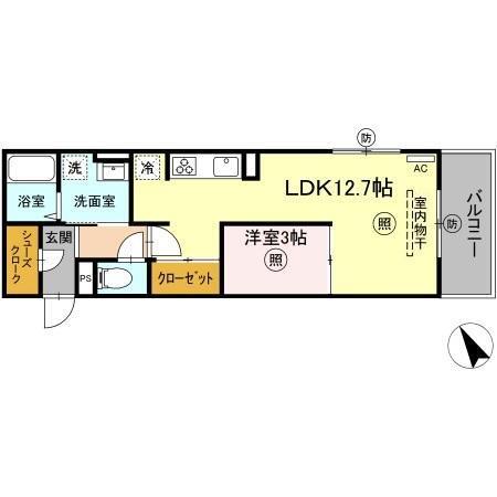 Laulea 大道（202） 間取り図画像