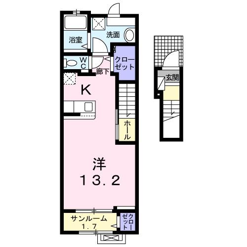 リッシュ（204） 間取り図画像
