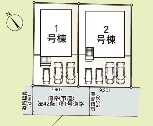 クレイドルガーデン明野西第３　１号棟 土地画像