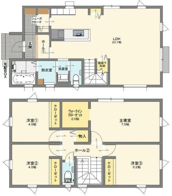 横塚２丁目建売　A棟 間取り図画像