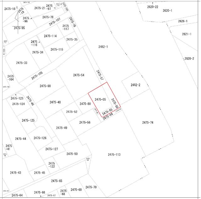 大分市大字里古家付土地 区画図
