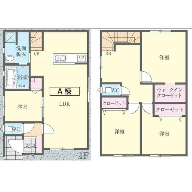 フォレクス皆春７　A棟 間取り図画像