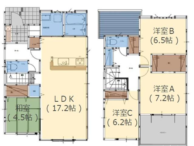 YKT今津留２丁目１期　１号棟 間取り図画像