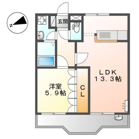 プラムハウスⅡ 間取り図画像