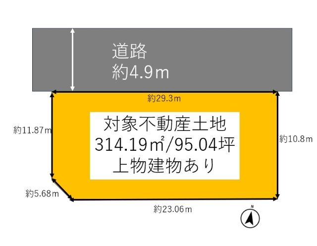 三郷町立野南1丁目　95坪土地 区画図