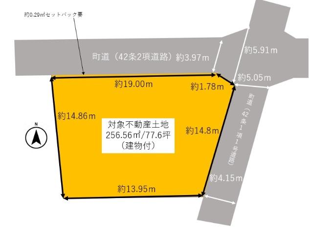 奈良県生駒郡斑鳩町龍田北1丁目　土地 区画図