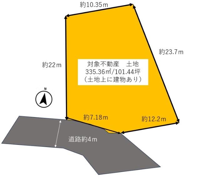 斑鳩町神南4丁目　土地 区画図