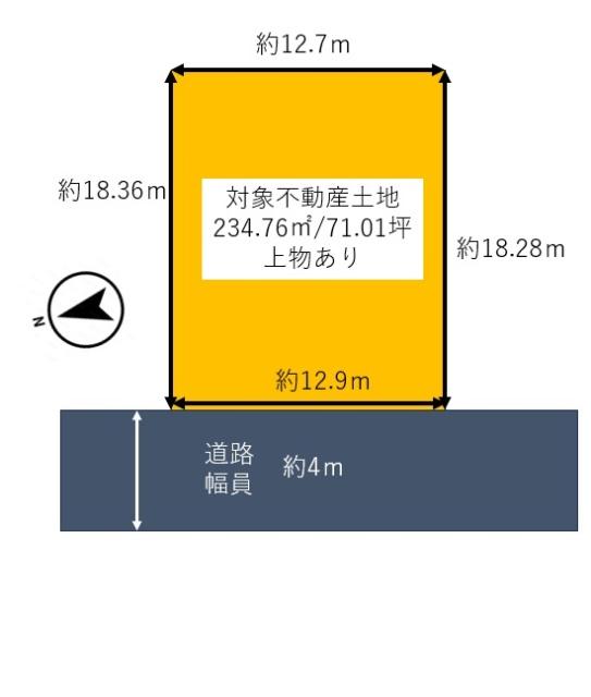 三郷町東信貴が丘２丁目1-8 区画図