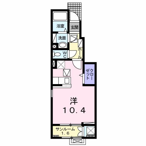 メロウ　デイズ（104） 間取り図画像