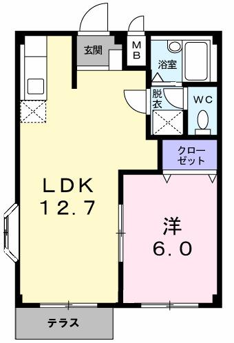 エルディム田巻Ａ（104） 間取り図画像