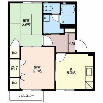 ラフィネ　A（202） 間取り図画像