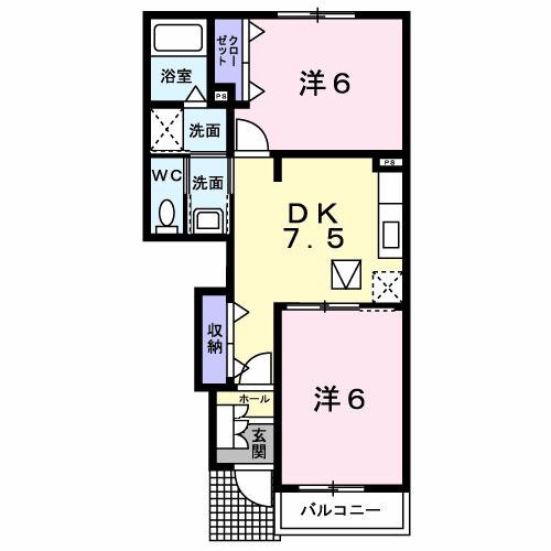 ハイム　グランツＡ（103） 間取り図画像