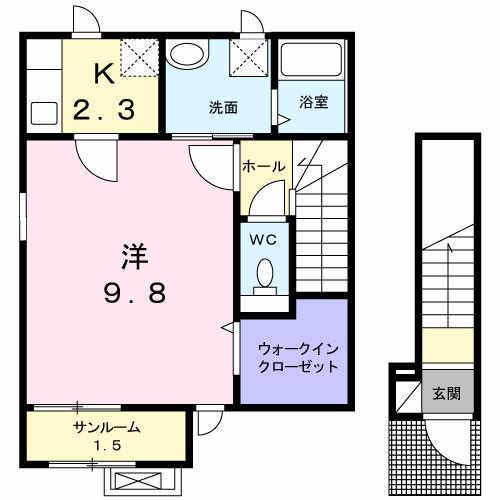 ルナⅢ（201） 間取り図画像