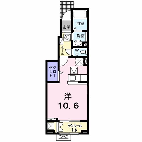 ルーエ西本成寺Ⅲ（103） 間取り図画像
